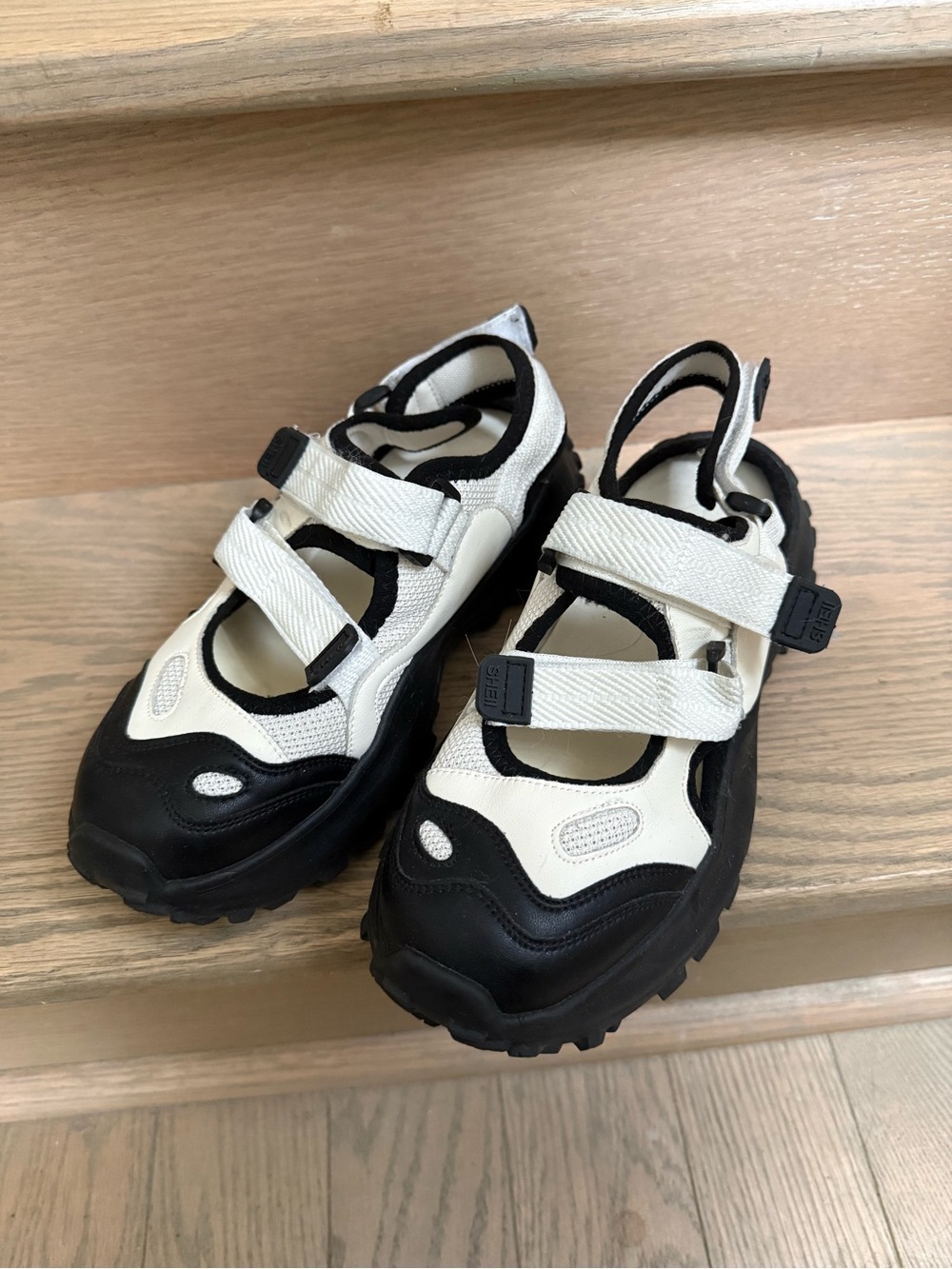 Black & White Sport Sandals